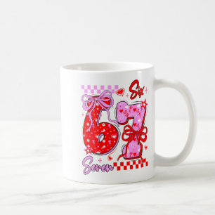 Mug Saint-Valentin drôle 67 Mème 6 7 Arc de Saint-Vale