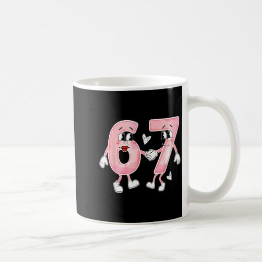 Mug Saint-Valentin drôle 6 7 Six Sept Mème Saint-Valen (Droite)