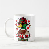 Mug Saint Valentin drôle Appelez-Moi Chasse au Canard (Gauche)
