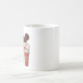 Mug Saint-Valentin Drôle Latte Amateur de Café (Centre)