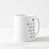 Mug Saint Valentin drôle mignonne ami romantique (Devant droit)