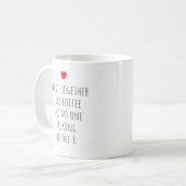 Mug Saint Valentin drôle mignonne ami romantique (Devant gauche)