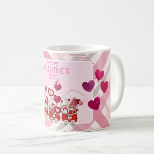 Mug Saint-Valentin en train (Devant droit)