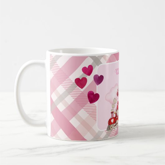 Mug Saint-Valentin en train (Gauche)