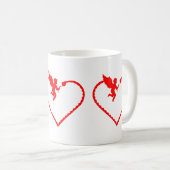 Mug Saint Valentin fête de l'amour (Devant droit)