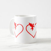 Mug Saint Valentin fête de l'amour (Devant gauche)