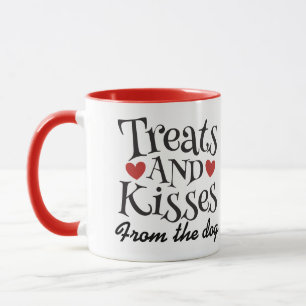 Mug Saint Valentin gâteries et baisers du chien