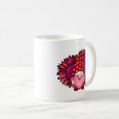 Mug Saint Valentin Gnome Holding Heart with Sunflower (Devant droit)