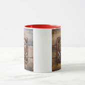 Mug Saint-Valentin Guerrier Steampunk Rubis Et Poignar (Centre)