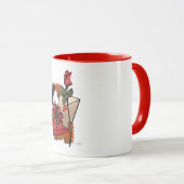 Mug Saint Valentin Guinée amour porc (Devant droit)