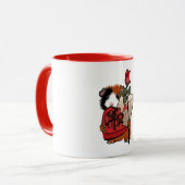 Mug Saint Valentin Guinée amour porc (Devant gauche)