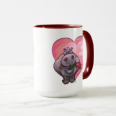 Mug Saint-Valentin Hippopotame (Devant droit)