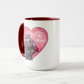 Mug Saint-Valentin Hippopotame (Devant gauche)