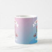 Mug Saint Valentin Je t'aime Coeurs Personnaliser (Centre)