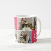Mug Saint-Valentin/je t'aime collage de photo (Devant droit)