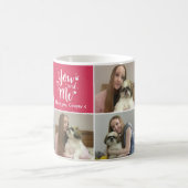 Mug Saint-Valentin/je t'aime collage de photo (Centre)