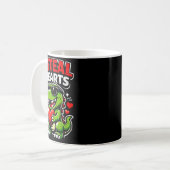 Mug Saint-Valentin Je vole des cœurs T-rex (Devant gauche)