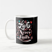 Mug Saint-Valentin Love Never Fails (Gauche)