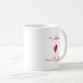 Mug Saint Valentin mignon coeur saignant de Whimsical (Devant droit)