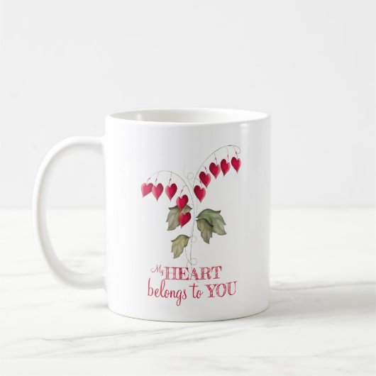 Mug Saint Valentin mignon coeur saignant de Whimsical (Gauche)