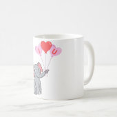 Mug Saint Valentin mignon Je t'aime coeur (Devant droit)
