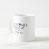 Mug Saint-Valentin Minimaliste Lettering (Devant gauche)