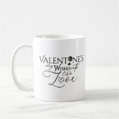 Mug Saint-Valentin Minimaliste Lettering (Gauche)