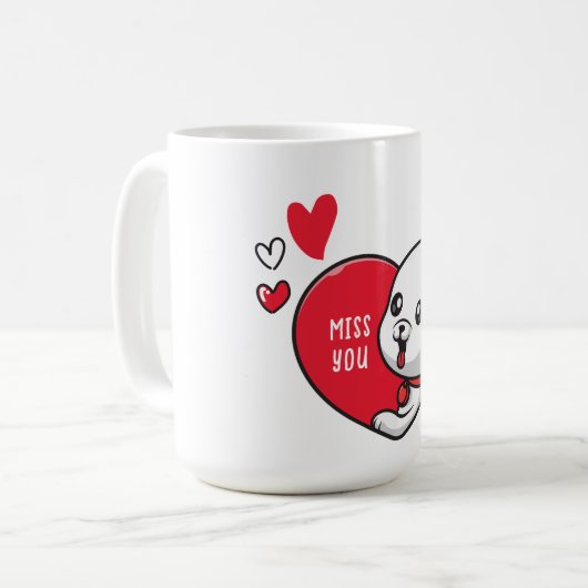 Mug Saint Valentin, Mlle vous (Devant gauche)