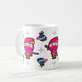 Mug Saint Valentin Ninja Girl (Devant gauche)
