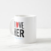 Mug Saint-Valentin personnalisé (Devant gauche)
