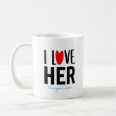 Mug Saint-Valentin personnalisé (Gauche)