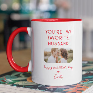 Mug Saint Valentin Photo Vous êtes mon mari favori