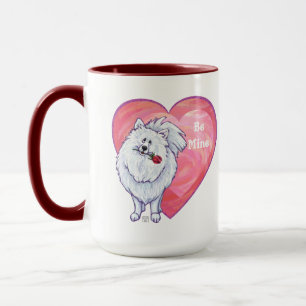 Mug Saint Valentin Poméranie Blanche