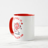 Mug Saint-Valentin pour les amateurs de remise en form (Devant gauche)