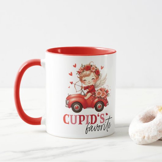 Mug Saint Valentin préféré de Cupid (Avec donut)