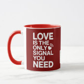 Mug Saint-Valentin QR Code vidéo amour (Gauche)