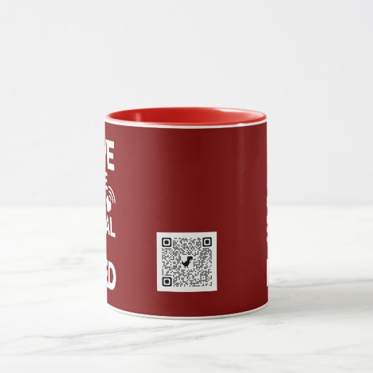 Mug Saint-Valentin QR Code vidéo amour (Centre)