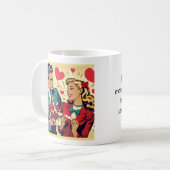 Mug Saint Valentin Rétro et Impertinent (Devant gauche)