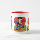 Mug Saint-Valentin Rétro Mignon, Kitsch des Années 50 (Centre)