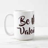 Mug Saint-Valentin, Sois mon Valentin Cœur Initiales P (Gauche)