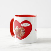 Mug Saint-Valentin spitz nain (Devant gauche)