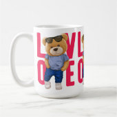 Mug Saint Valentin Teddy Bear Amour Design (Gauche)