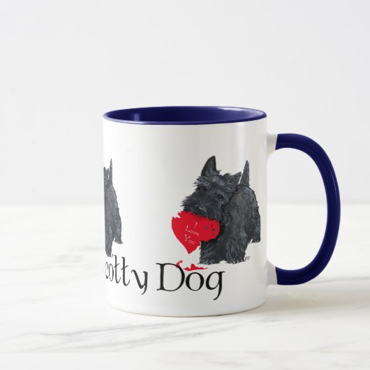 Mug Saint-Valentin Terrier Écossais (Droite)