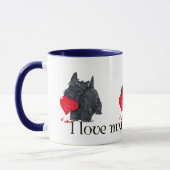 Mug Saint-Valentin Terrier Écossais (Gauche)