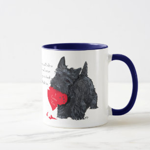 Mug Saint-Valentin Terrier Écossais
