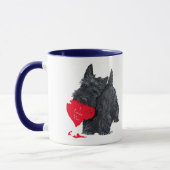 Mug Saint-Valentin Terrier Écossais (Gauche)