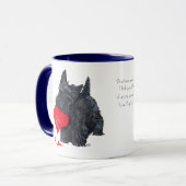 Mug Saint-Valentin Terrier Écossais (Devant gauche)