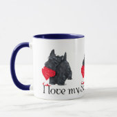 Mug Saint-Valentin Terrier Écossais (Gauche)
