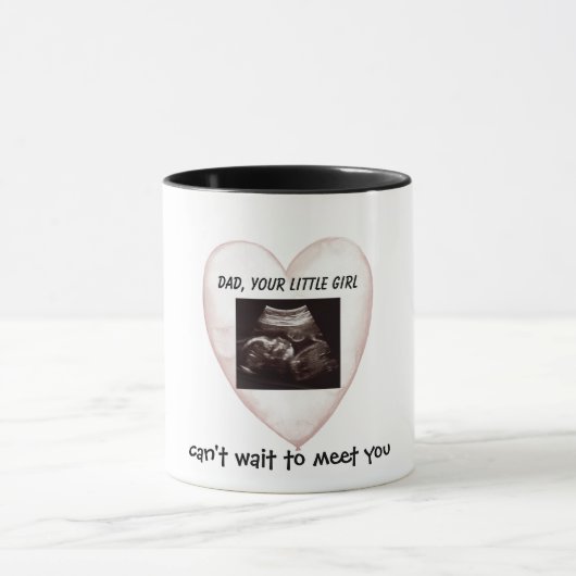 Mug Saint Valentin Ultrasound Nouveau papa (Centre)
