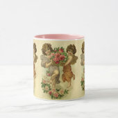 Mug Saint-Valentin victorien vintage, Anges Roses (Centre)